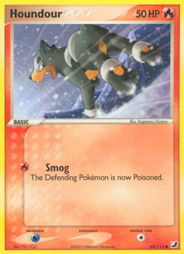Kartu Houndour dari Unseen Forces, nomor 60/115