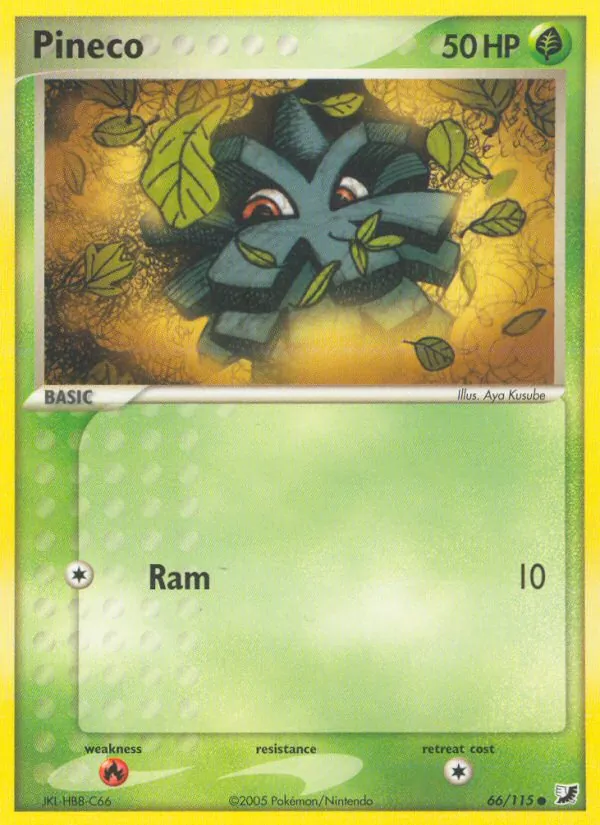 Kartu Pineco dari Unseen Forces, nomor 66/115