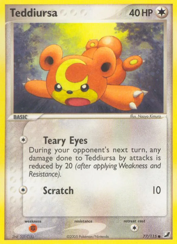 Kaart Teddiursa uit Unseen Forces, nummer 77/115