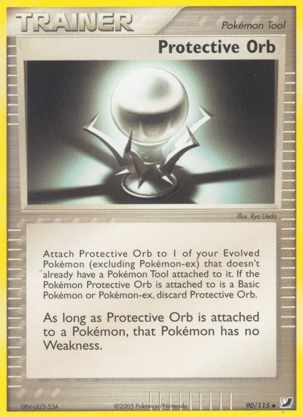 Kartu Protective Orb dari Unseen Forces, nomor 90/115