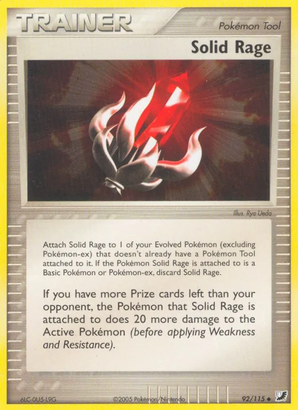Kartu Solid Rage dari Unseen Forces, nomor 92/115