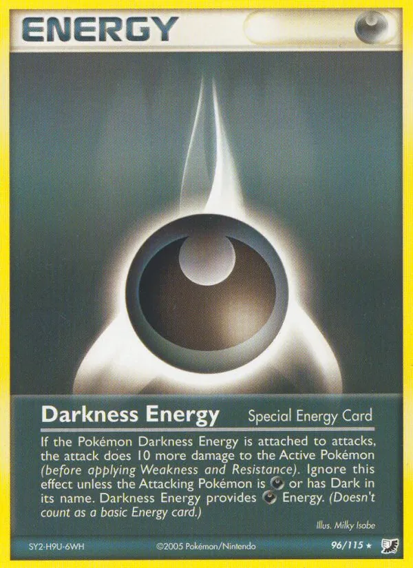 Kartu Darkness Energy dari Unseen Forces, nomor 96/115