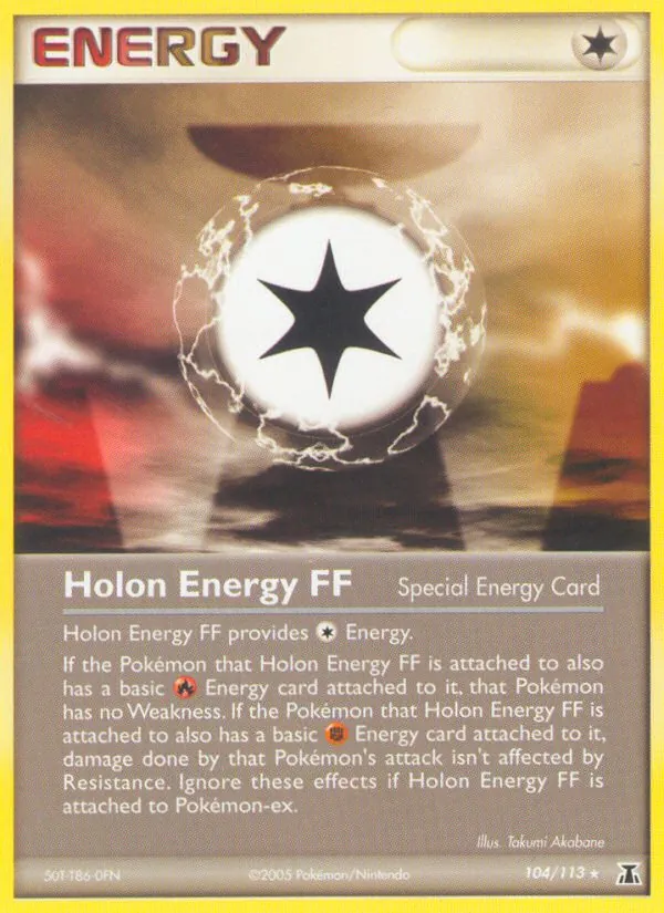 Kartu Holon Energy FF dari Delta Species, nomor 104/113