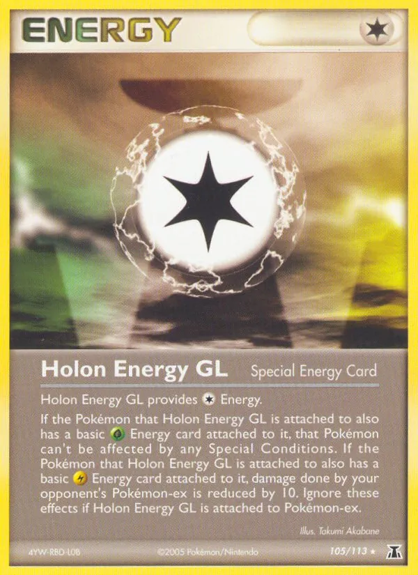 Kartu Holon Energy GL dari Delta Species, nomor 105/113