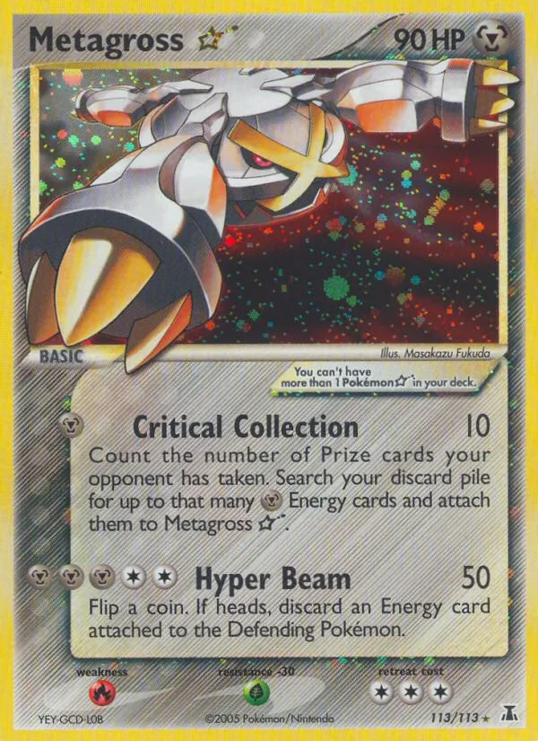 Kaart Metagross Star uit Delta Species, nummer 113/113