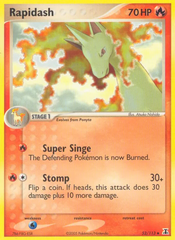 Kaart Rapidash uit Delta Species, nummer 52/113