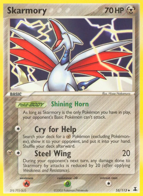 Kaart Skarmory uit Delta Species, nummer 55/113