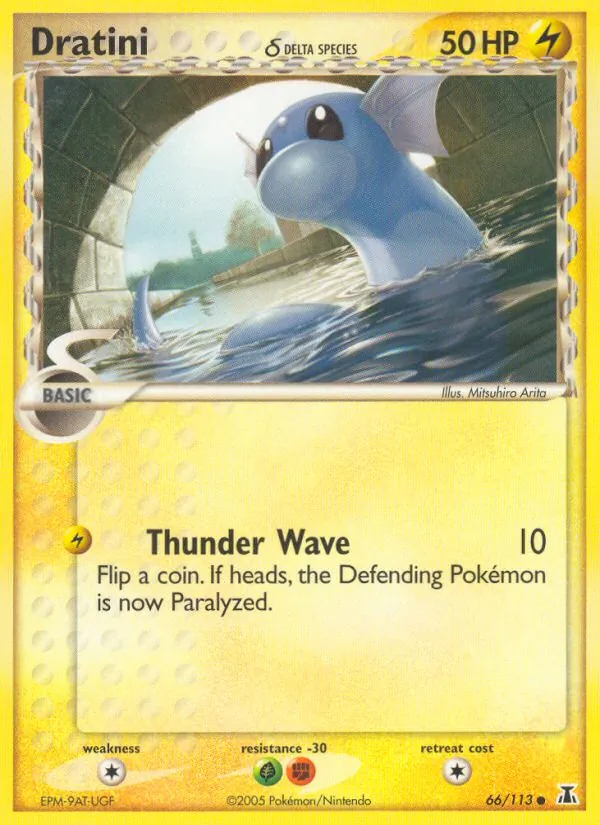 Dratini δ card from Delta Species, number 66/113