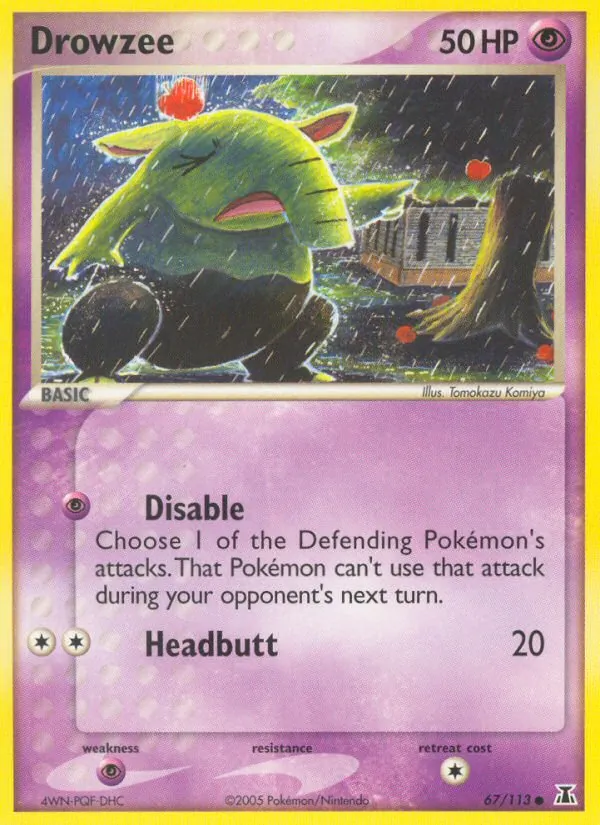 Carta Drowzee de la expansión Delta Species, número 67/113