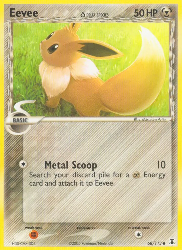 Kaart Eevee δ uit Delta Species, nummer 68/113