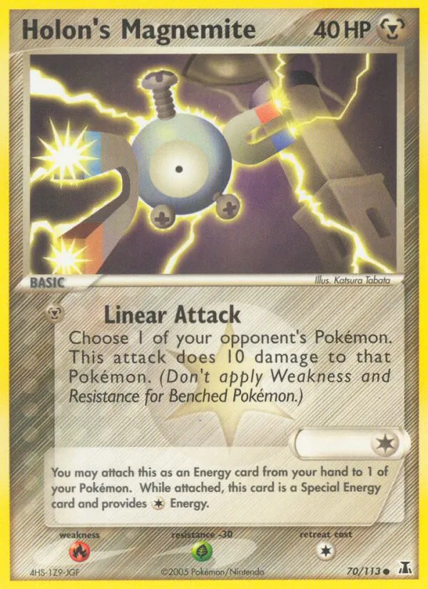 Kaart Holon's Magnemite uit Delta Species, nummer 70/113