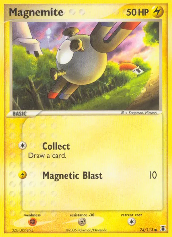 Kartu Magnemite dari Delta Species, nomor 74/113