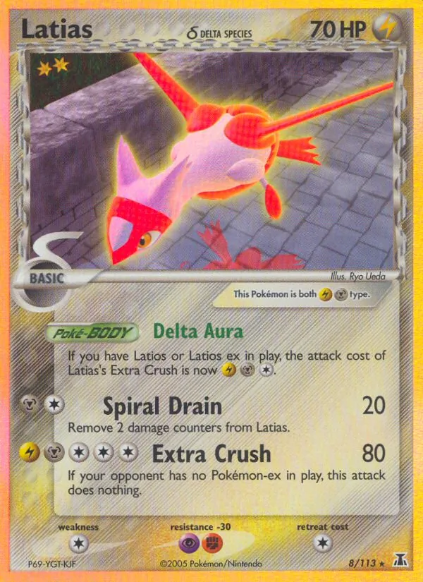 Latias δ card from Delta Species, number 8/113