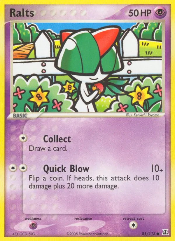 Kaart Ralts uit Delta Species, nummer 81/113