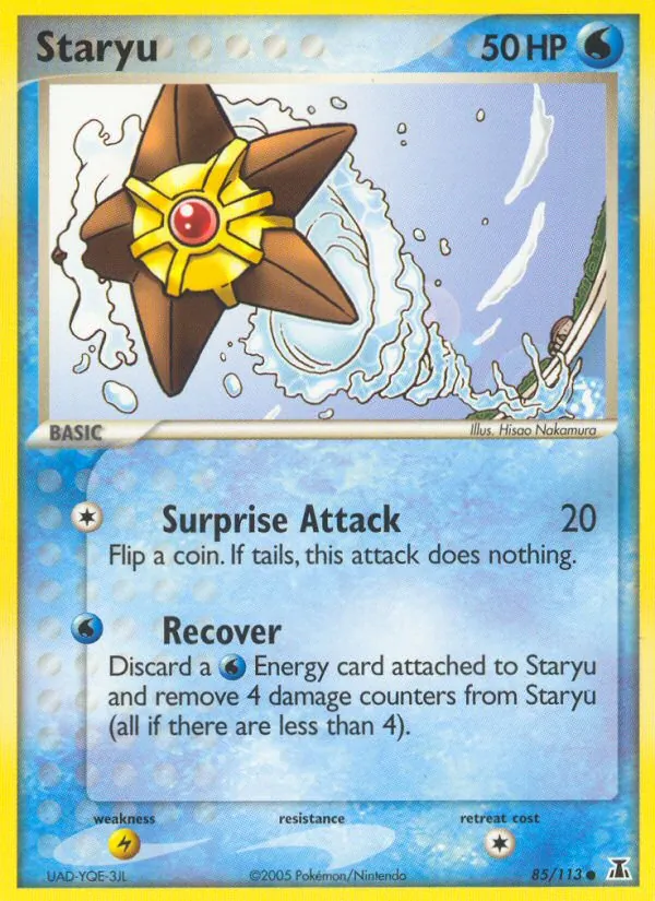 Kartu Staryu dari Delta Species, nomor 85/113