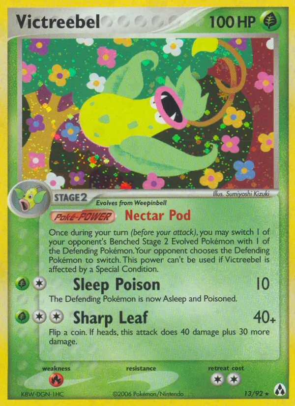 Victreebel card from Legend Maker, number 13/92