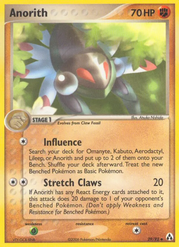 Kartu Anorith dari Legend Maker, nomor 29/92