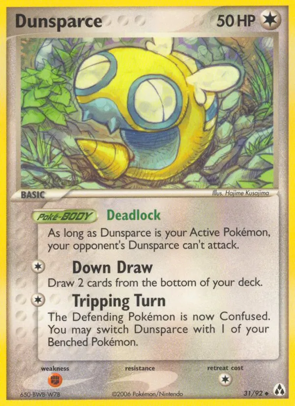 Kartu Dunsparce dari Legend Maker, nomor 31/92