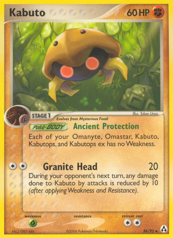 Kartu Kabuto dari Legend Maker, nomor 36/92