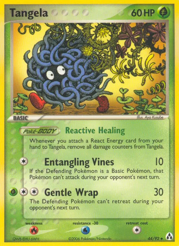 Kaart Tangela uit Legend Maker, nummer 44/92