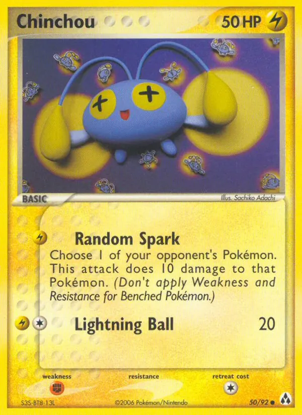 Kartu Chinchou dari Legend Maker, nomor 50/92