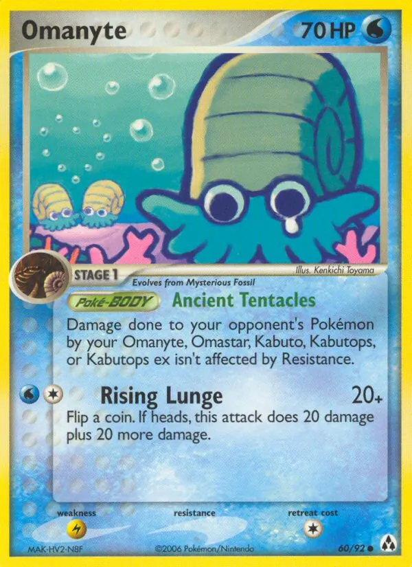 Kaart Omanyte uit Legend Maker, nummer 60/92