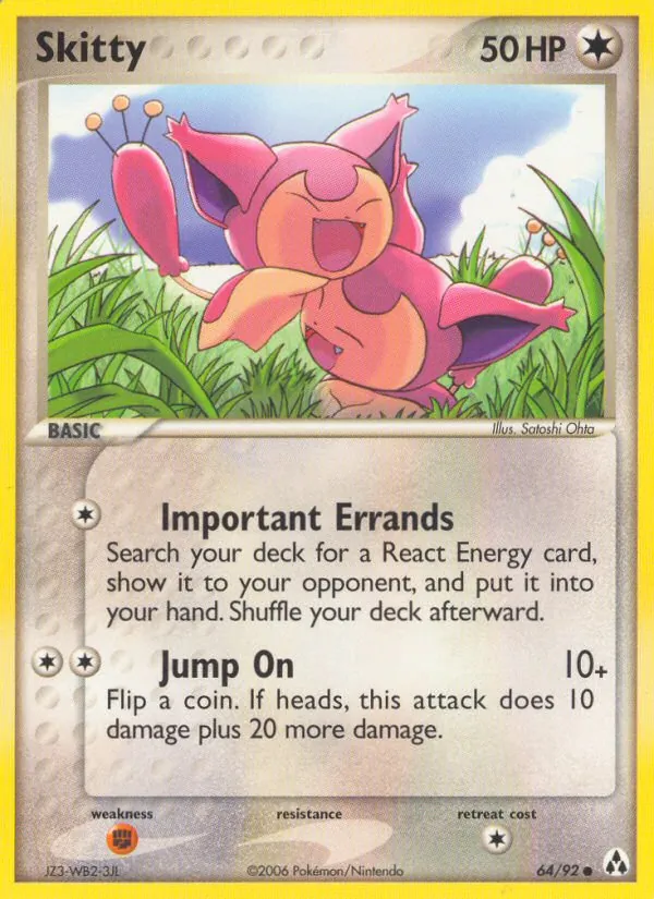 Carta Skitty dell'espansione Legend Maker, numero 64/92