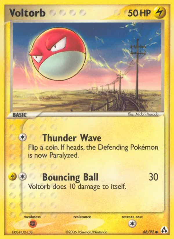 Kaart Voltorb uit Legend Maker, nummer 68/92