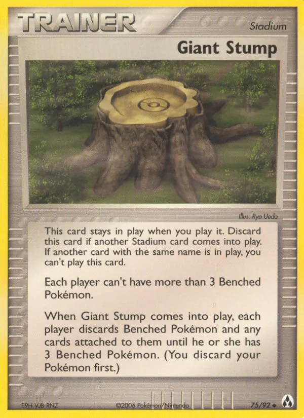Kartu Giant Stump dari Legend Maker, nomor 75/92