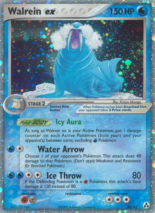 Walrein ex card from Legend Maker, number 89/92