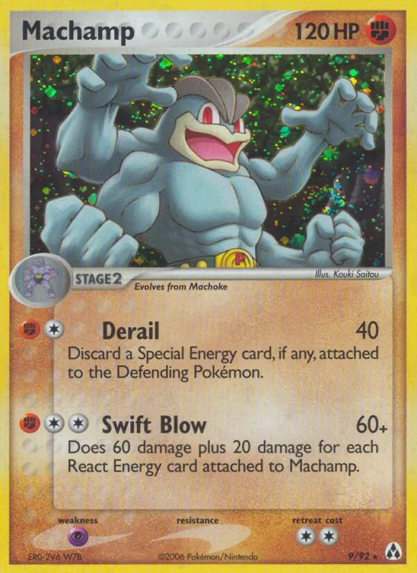 Machamp card from Legend Maker, number 9/92