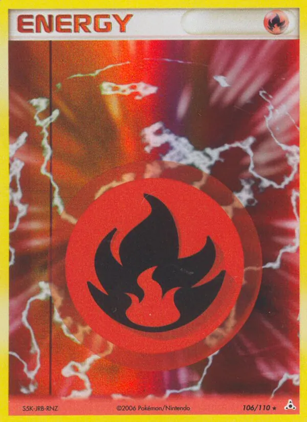 Kartu Fire Energy dari Holon Phantoms, nomor 106/110