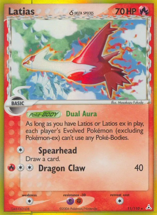 Latias δ card from Holon Phantoms, number 11/110