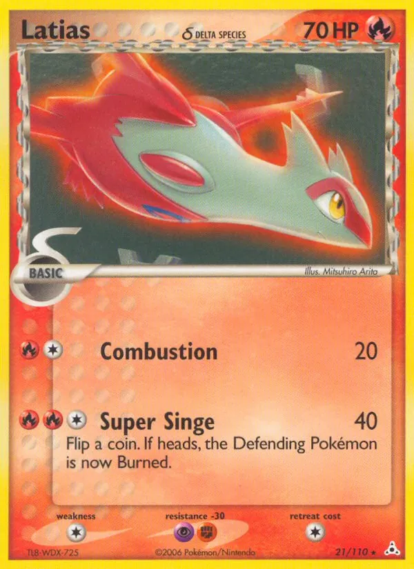 Latias δ card from Holon Phantoms, number 21/110