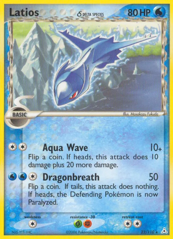 Latios δ card from Holon Phantoms, number 22/110