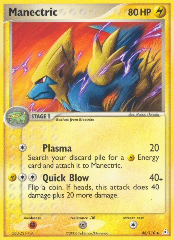 Kartu Manectric dari Holon Phantoms, nomor 46/110