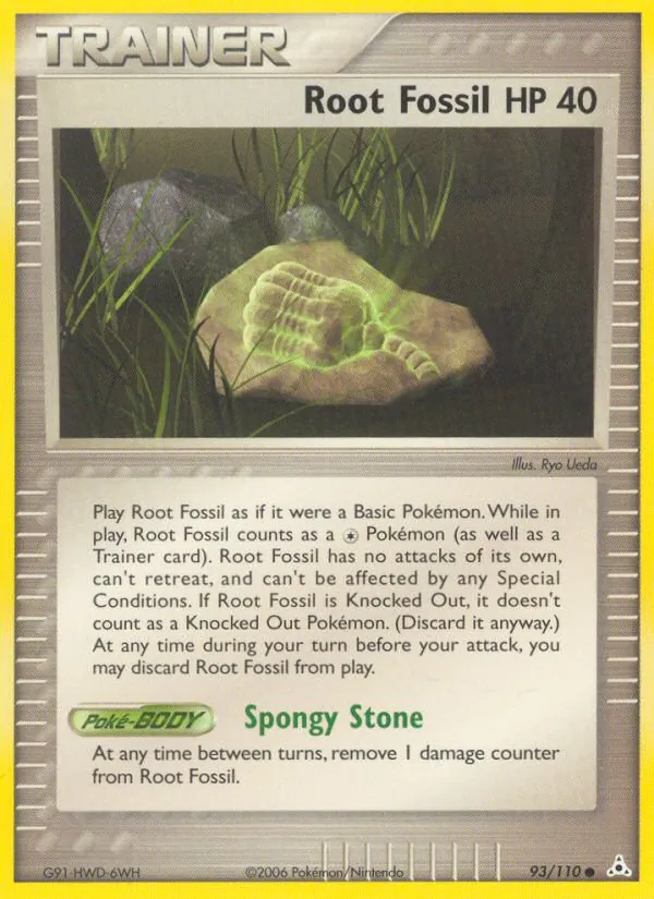 Kaart Root Fossil uit Holon Phantoms, nummer 93/110