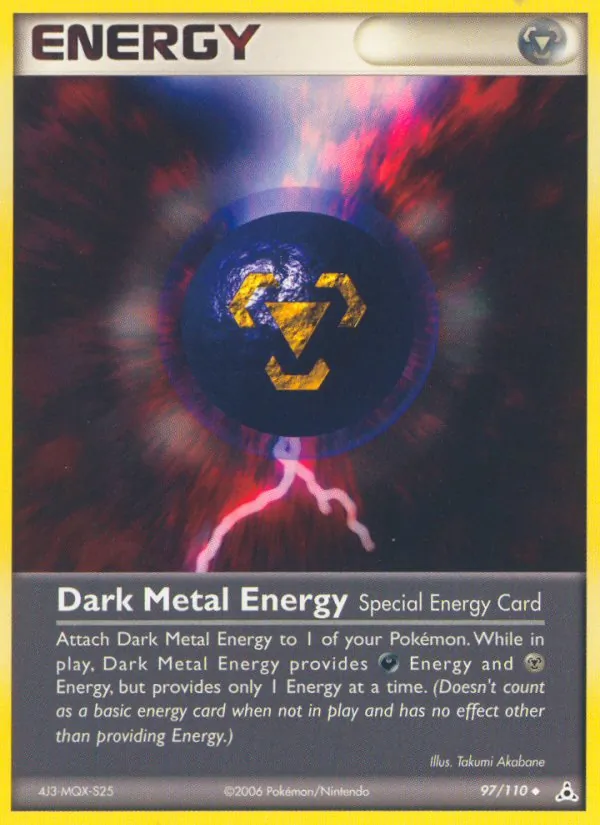 Kartu Dark Metal Energy dari Holon Phantoms, nomor 97/110