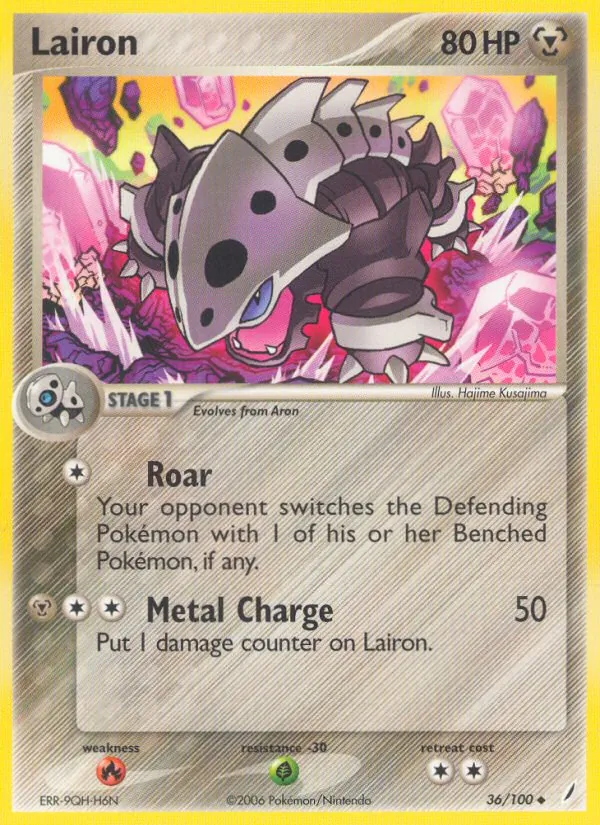 Lairon card from Crystal Guardians, number 36/100