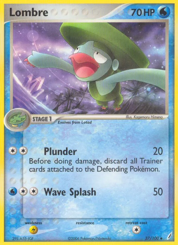 Lombre card from Crystal Guardians, number 37/100