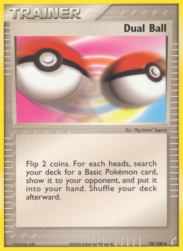 Dual Ball card from Crystal Guardians, number 78/100
