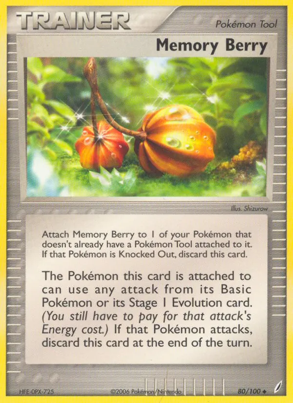 Memory Berry card from Crystal Guardians, number 80/100