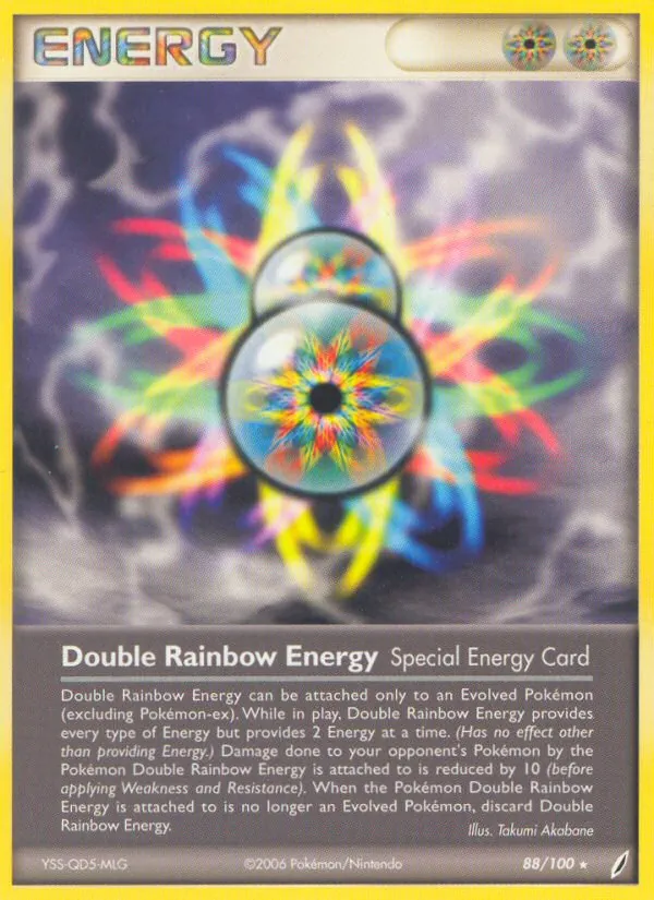 Double Rainbow Energy card from Crystal Guardians, number 88/100