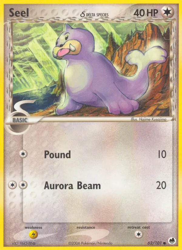 Seel δ card from Dragon Frontiers, number 62/101