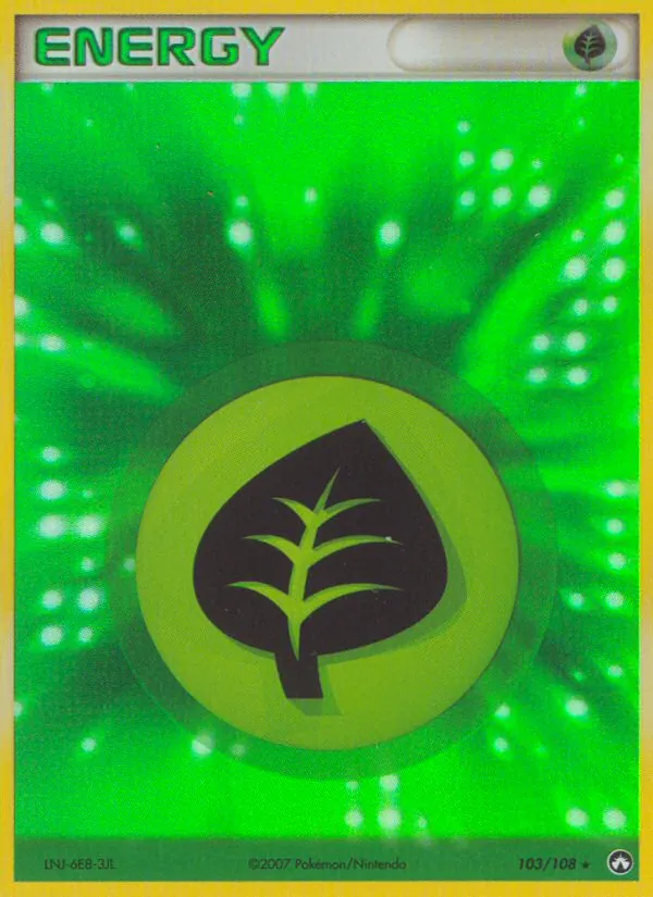 Grass Energy card from Power Keepers, number 103/108