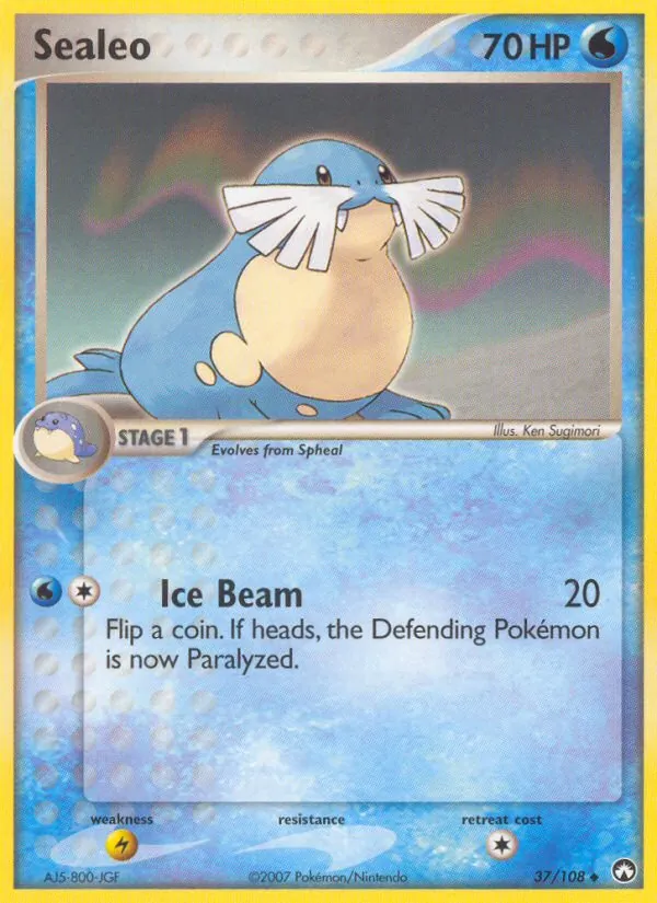 Sealeo card from Power Keepers, number 37/108