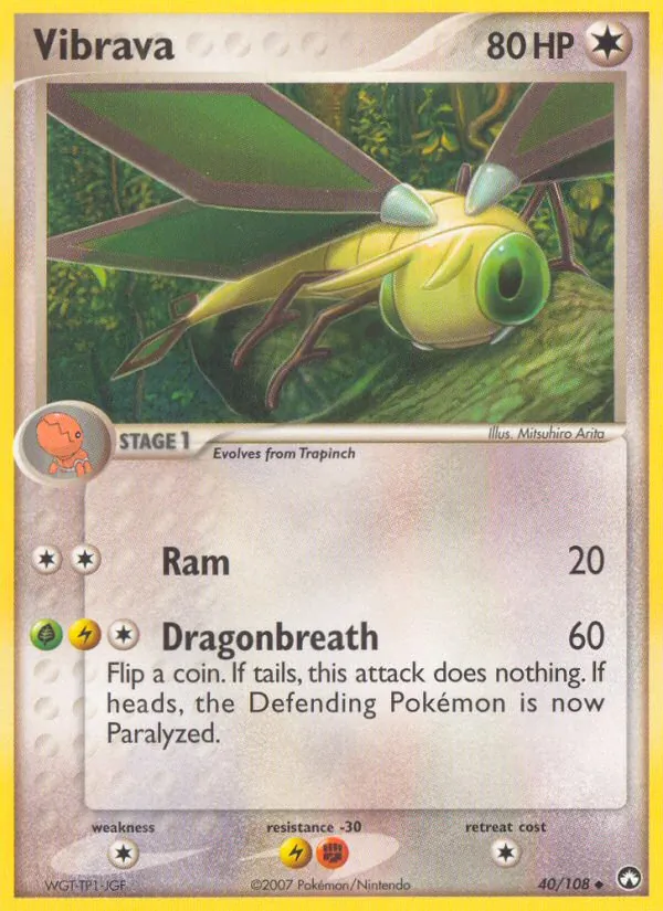Vibrava card from Power Keepers, number 40/108