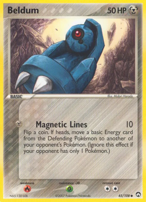 Beldum card from Power Keepers, number 45/108