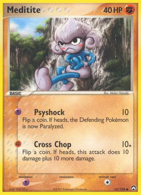 Meditite card from Power Keepers, number 55/108