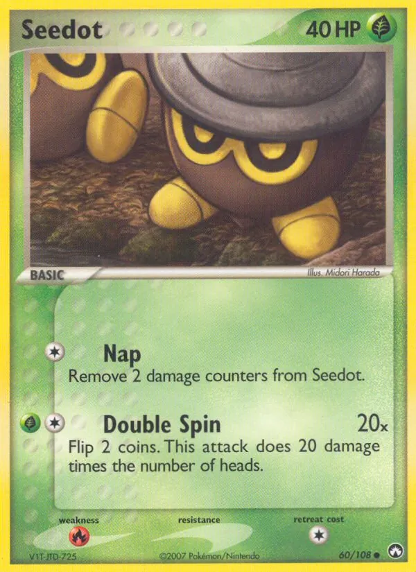 Seedot card from Power Keepers, number 60/108